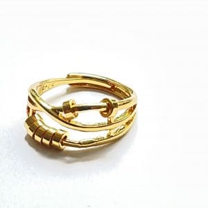 Ring Stress Release Gold