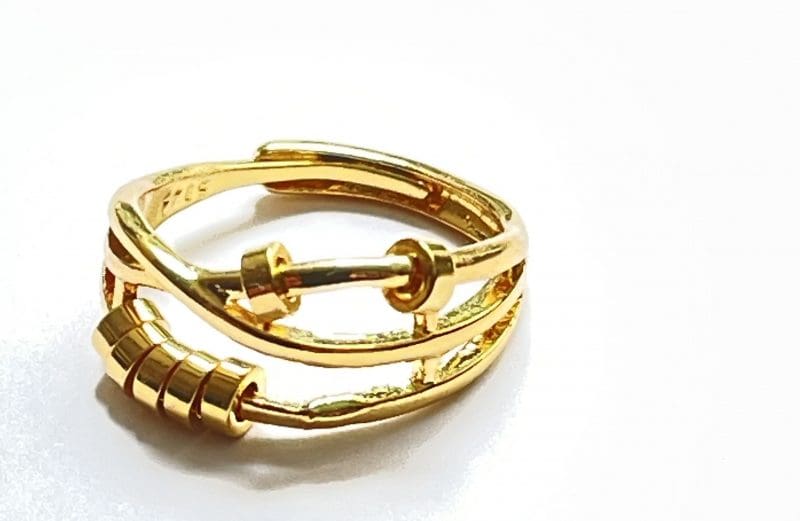 Ring Stress Release Gold