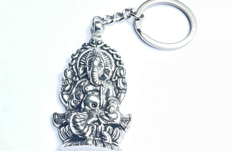 Sleutelhanger Silver Ganesha Buddha