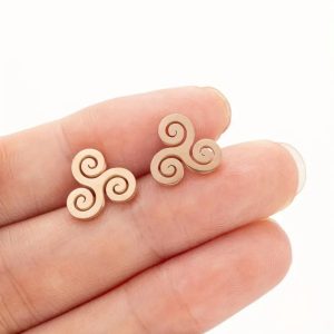 Oorbellen Triskelion Rose Gold