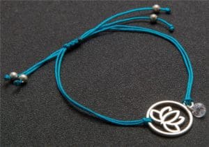 Koordarmband Lotus Blauw